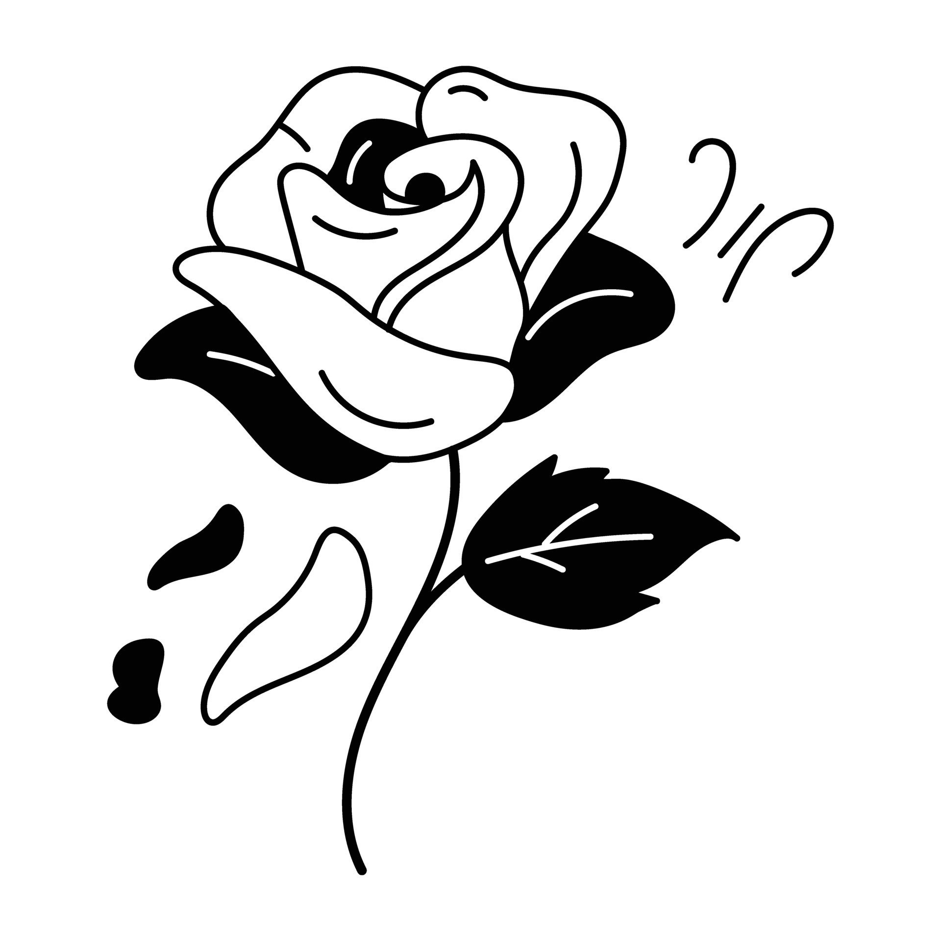 trendy-valentine-rose-42774970-vector-art-at-vecteezy