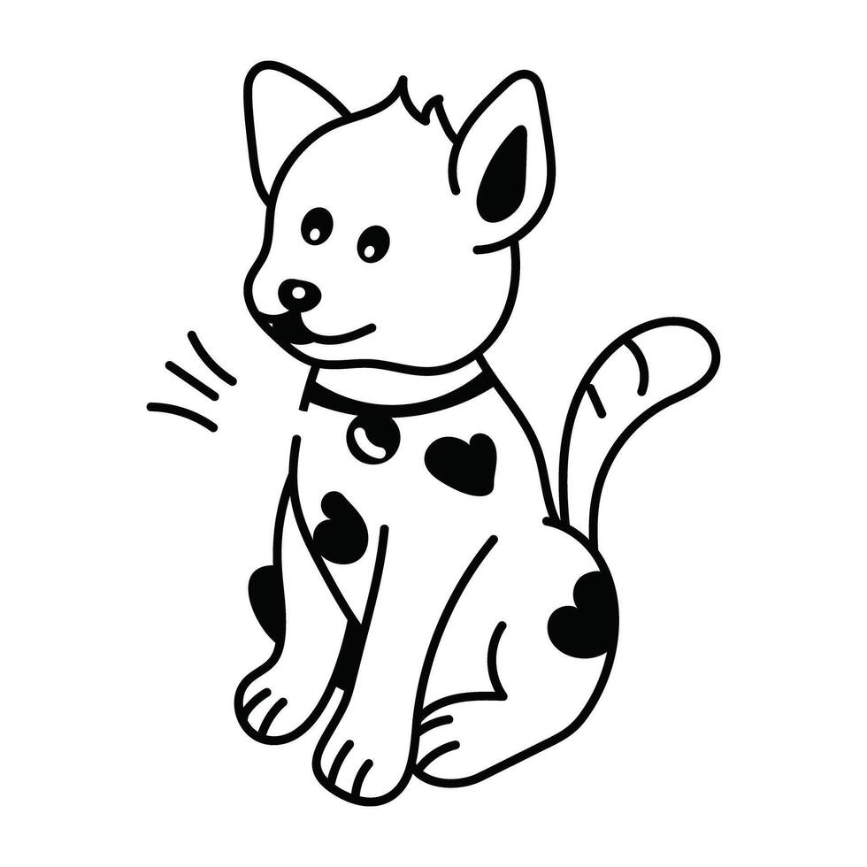 Trendy Pooch Concepts vector