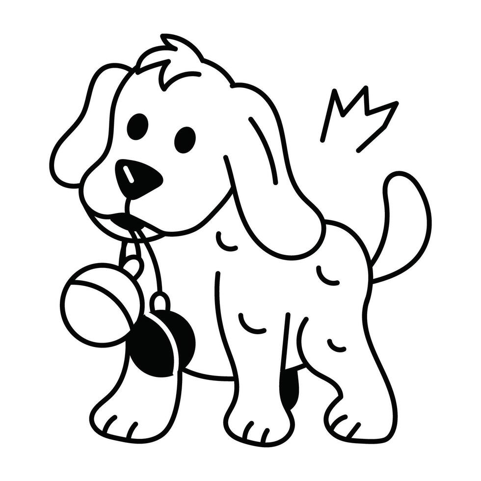 Trendy Pet Toy vector