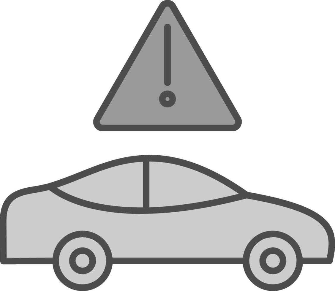 Traffic Jam Fillay Icon vector