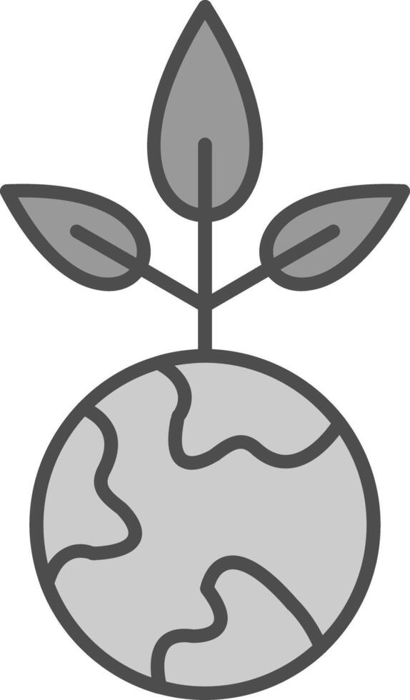 tierra día relleno icono vector