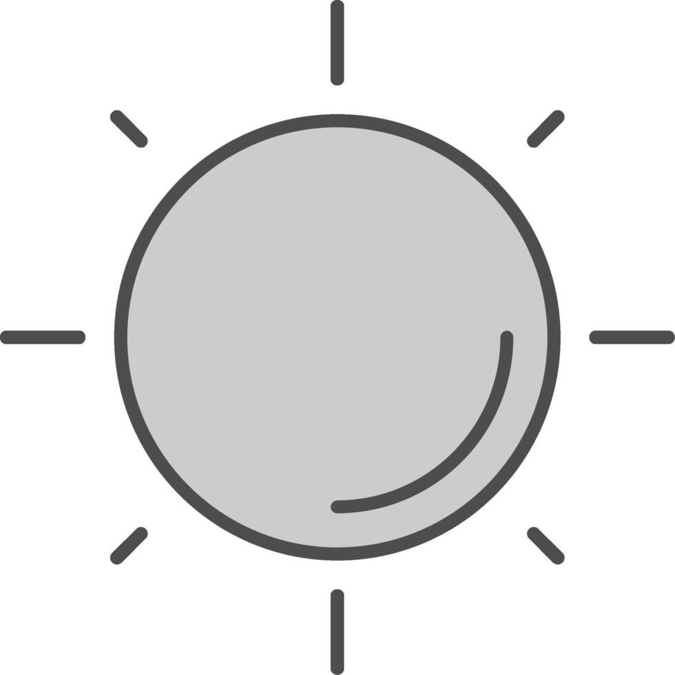 Sun Fillay Icon vector