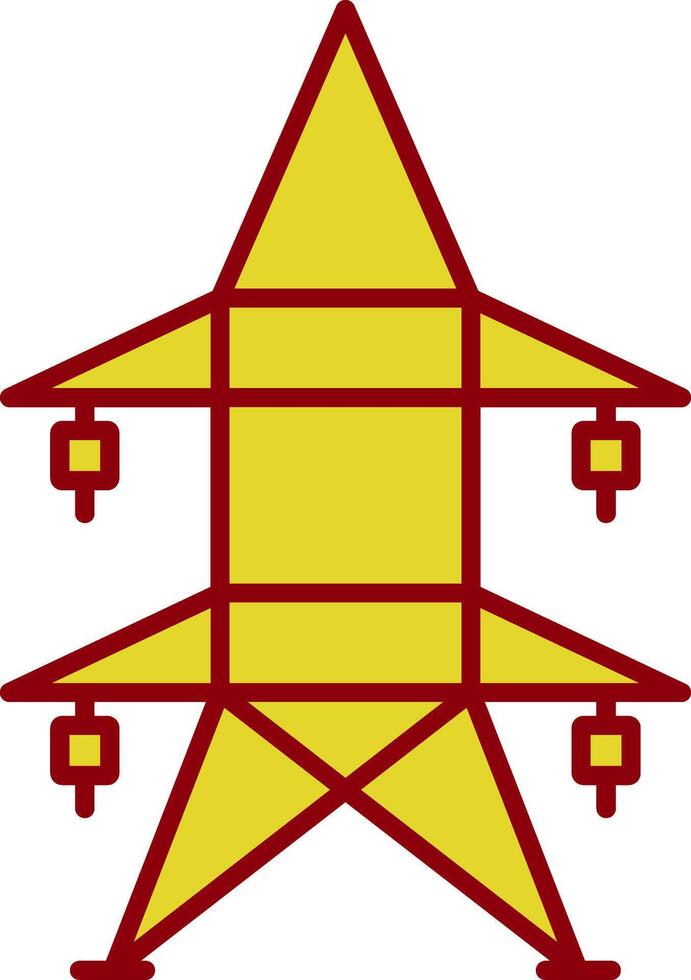 Electric Tower Fillay Icon vector