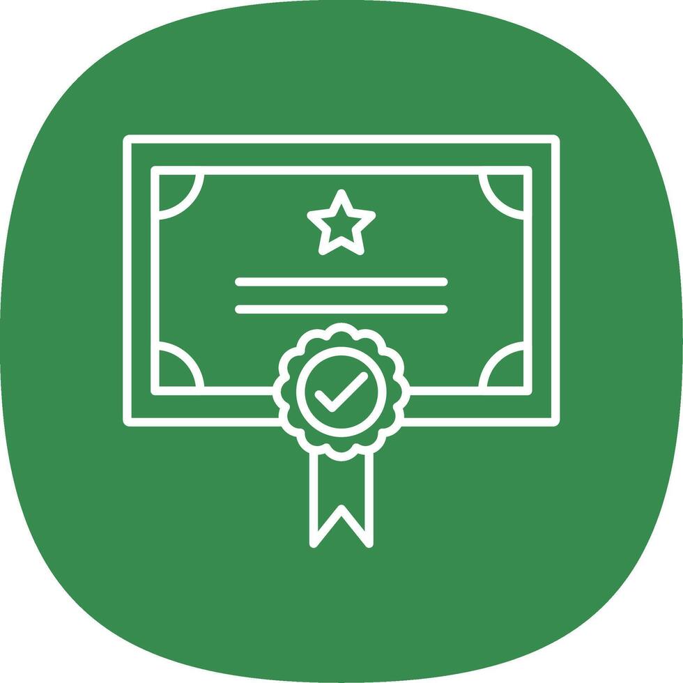 Qualify Line Curve Icon vector
