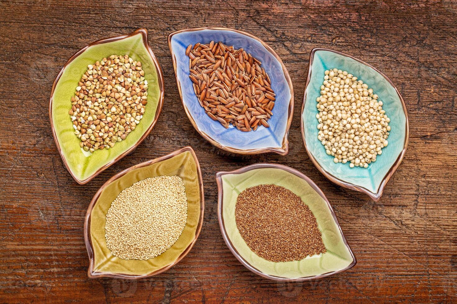 gluten free grains bowl set photo