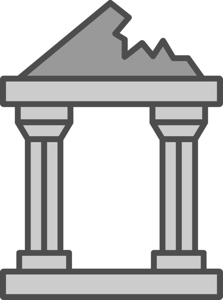 Ruined Fillay Icon vector