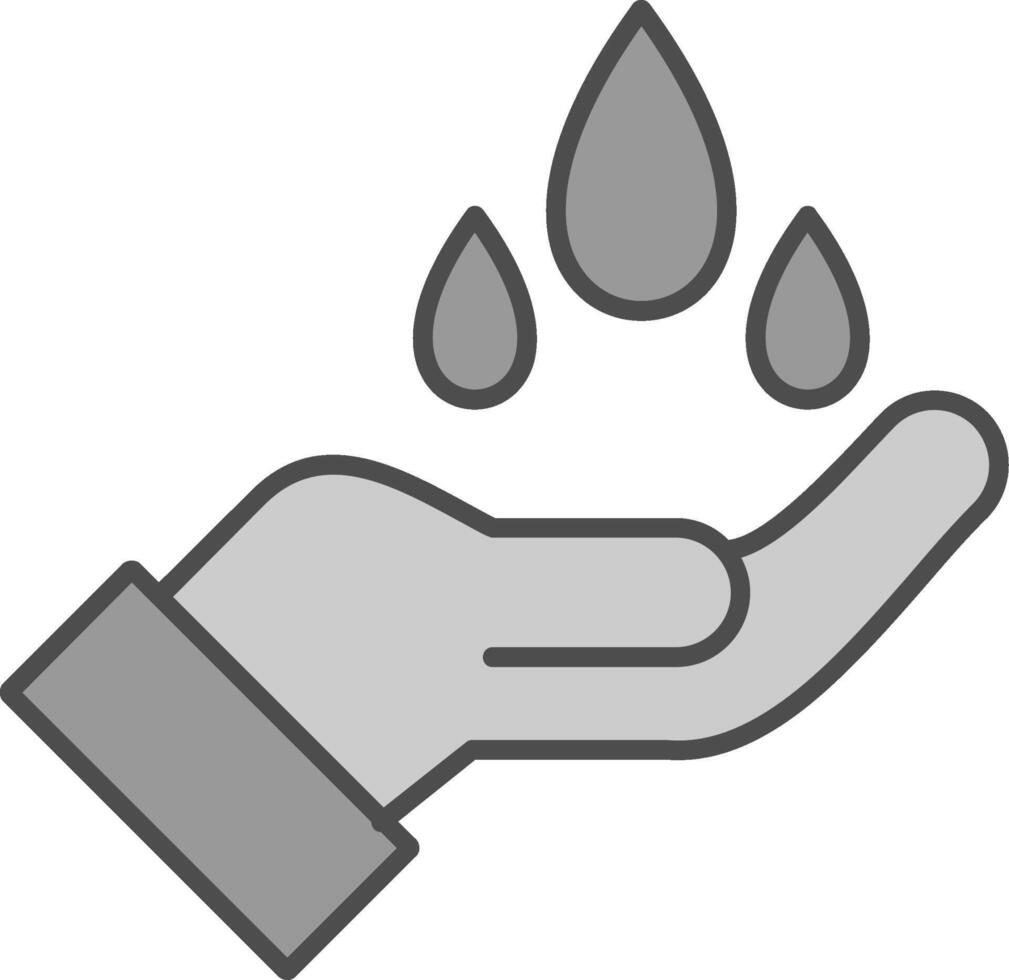 Save Water Fillay Icon vector