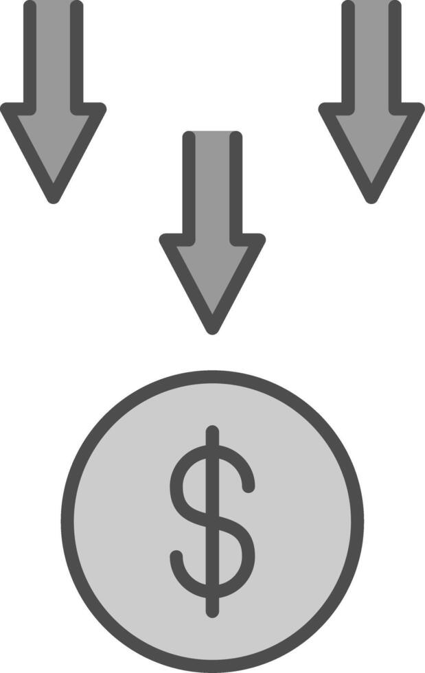 Bankruptcy Fillay Icon vector