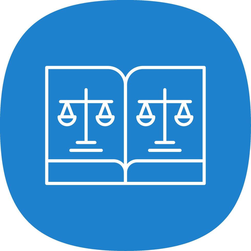 Rules Line Curve Icon vector