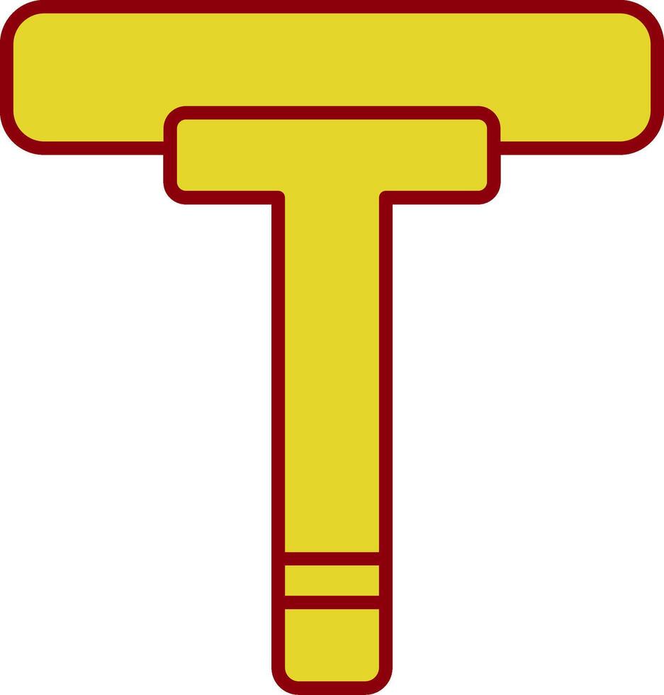 Squeegee Line Two Color Icon vector