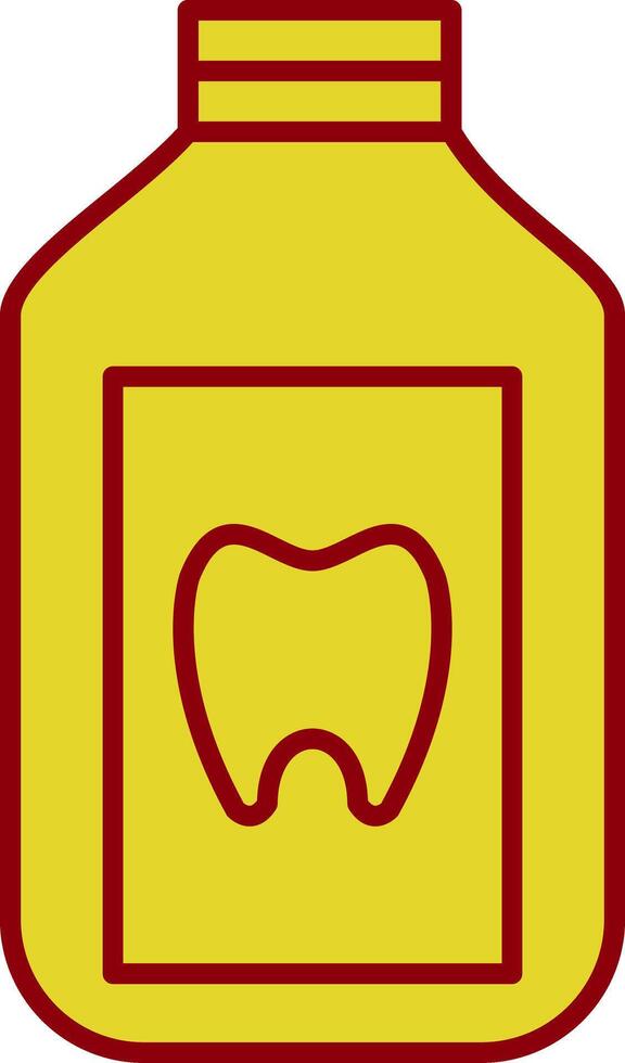 Mouthwash Line Two Color Icon vector