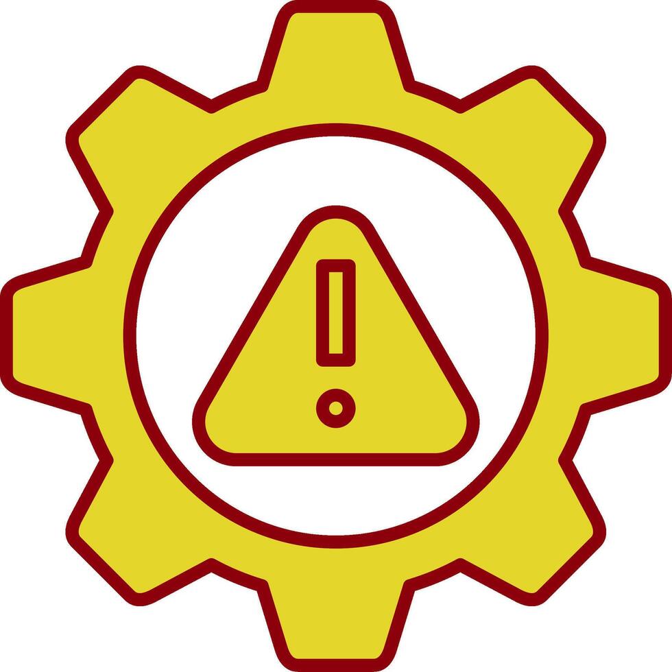 Risk Management Line Two Color Icon vector