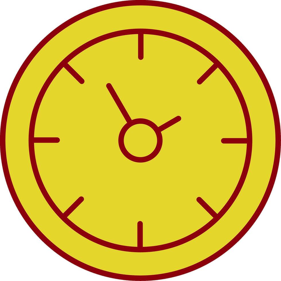 Time Line Two Color Icon vector