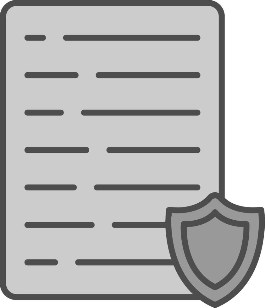 Confidential Fillay Icon vector