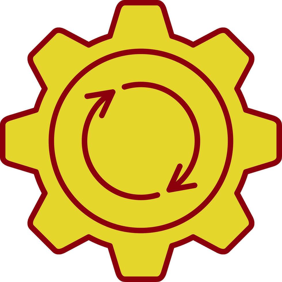 Recovery Line Two Color Icon vector
