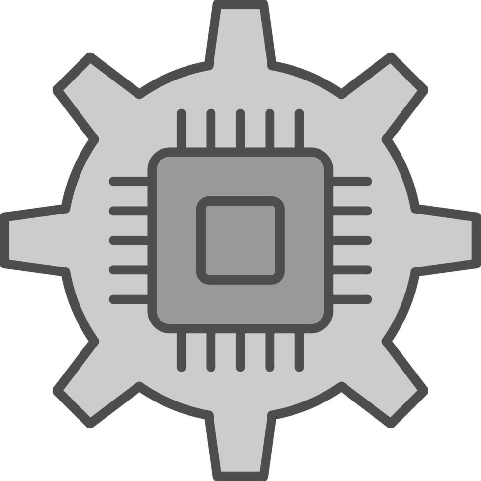 Circuit Fillay Icon vector