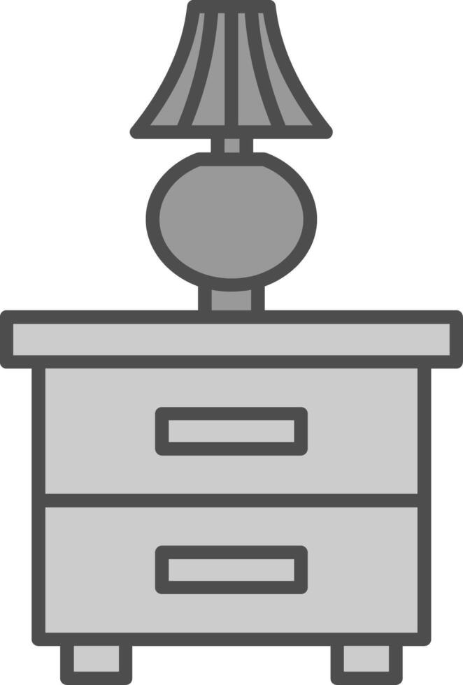 Wardrobe Fillay Icon vector