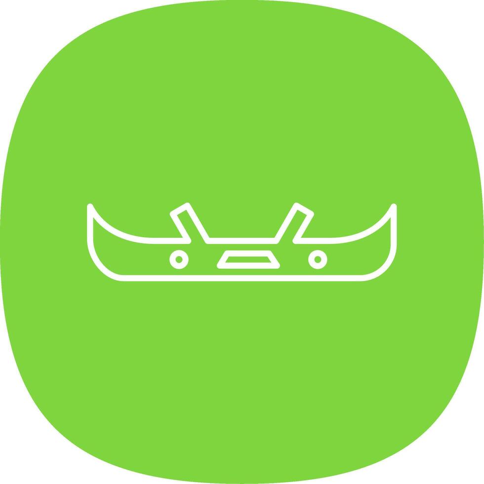 Bumper Line Curve Icon vector