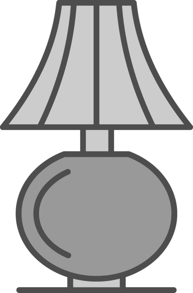 Table Lamp Fillay Icon vector