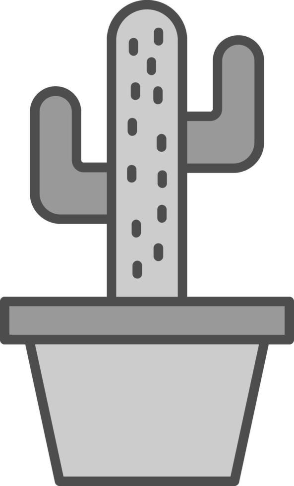 Cactus Fillay Icon vector