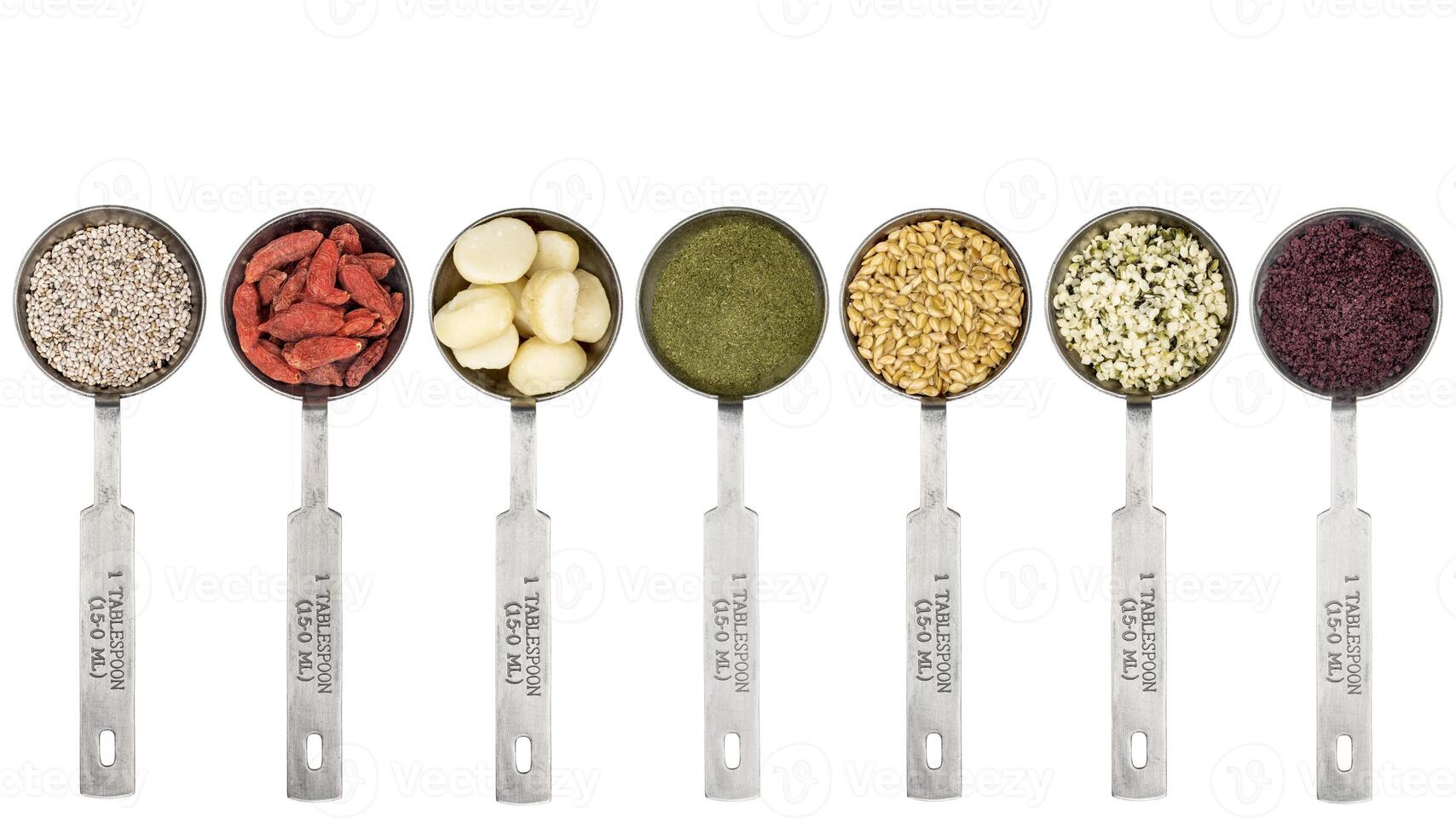 tablespoons of superfood set photo