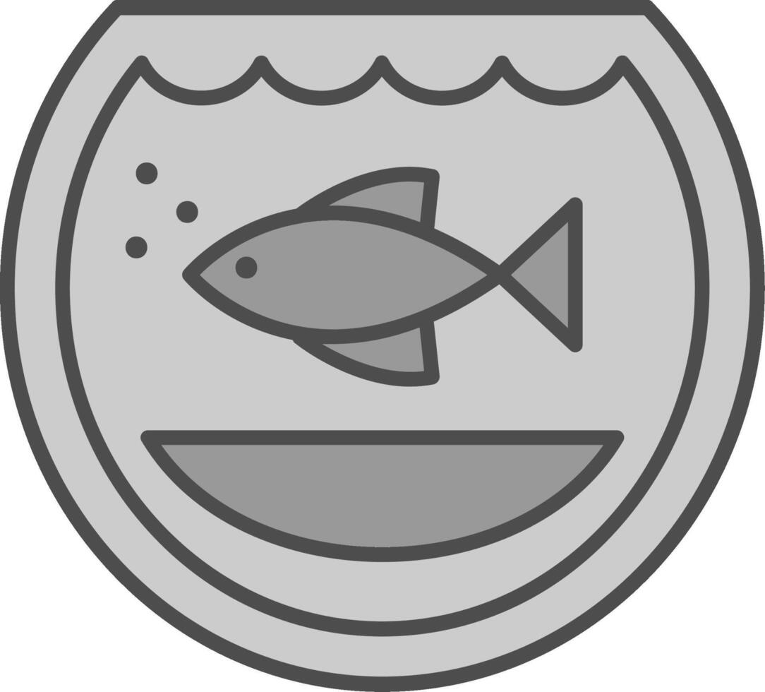 Fishbowl Fillay Icon vector