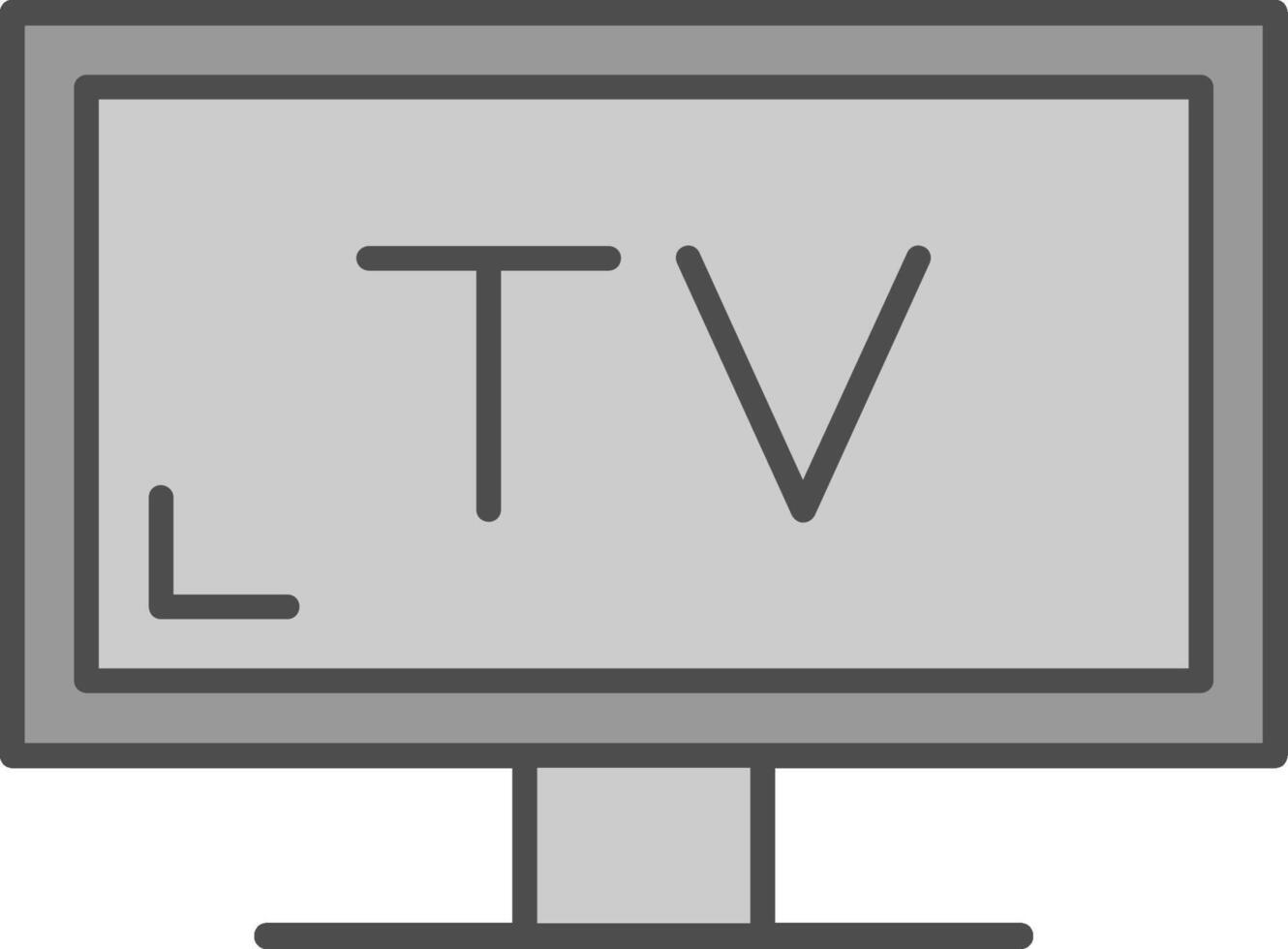 televisión relleno icono vector