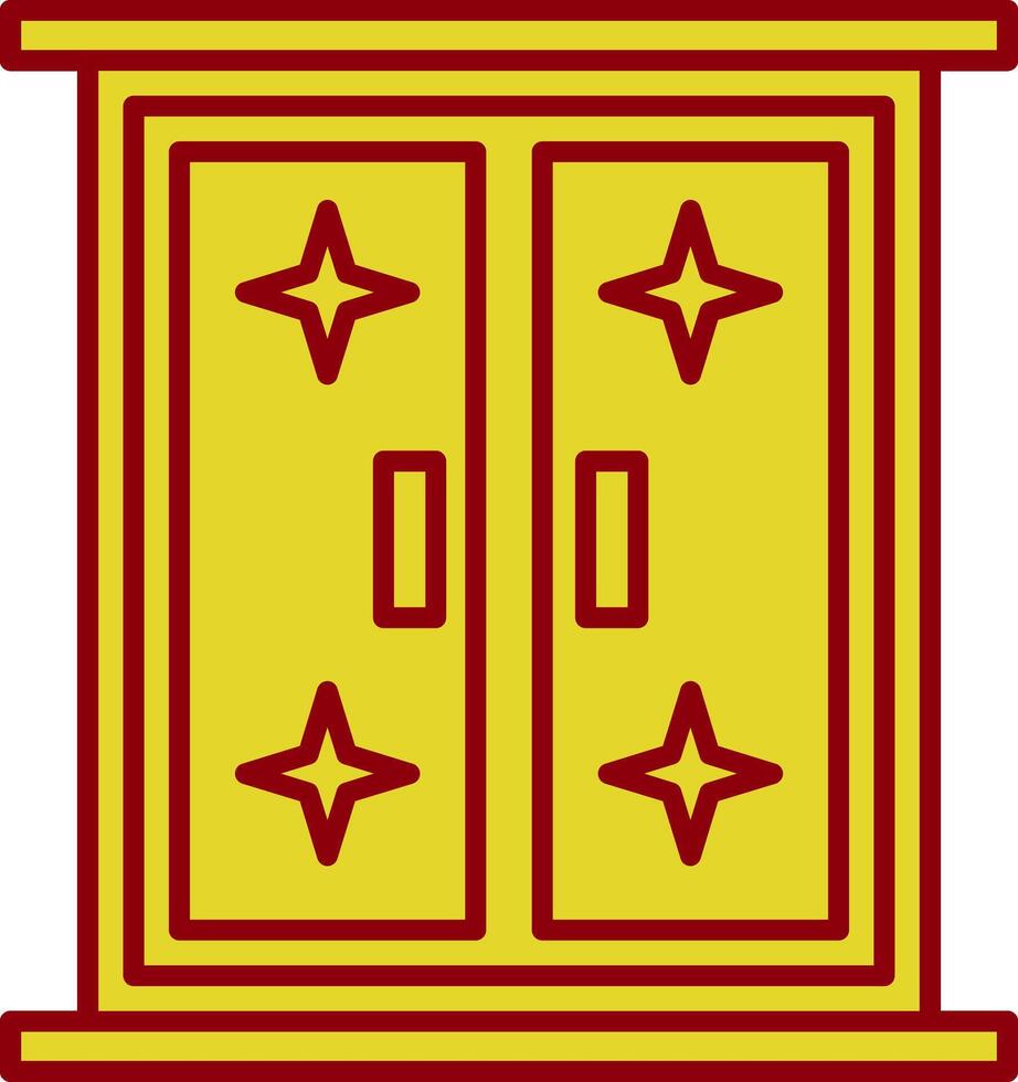 Window Line Two Color Icon vector