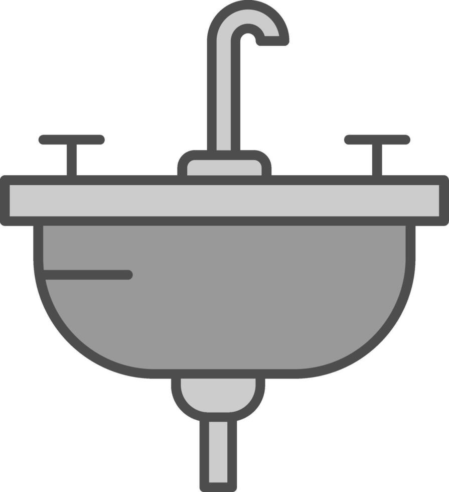 lavabo relleno icono vector