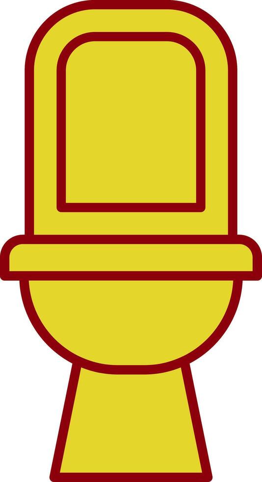 Toilet Line Two Color Icon vector
