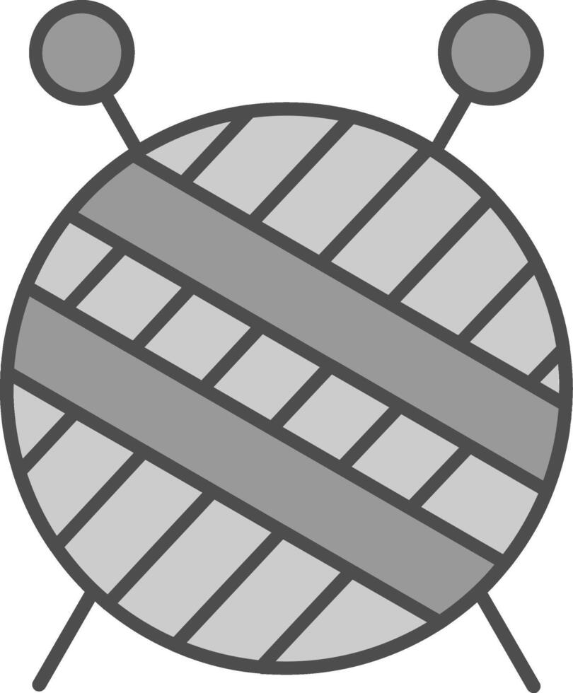 Knitting Fillay Icon vector