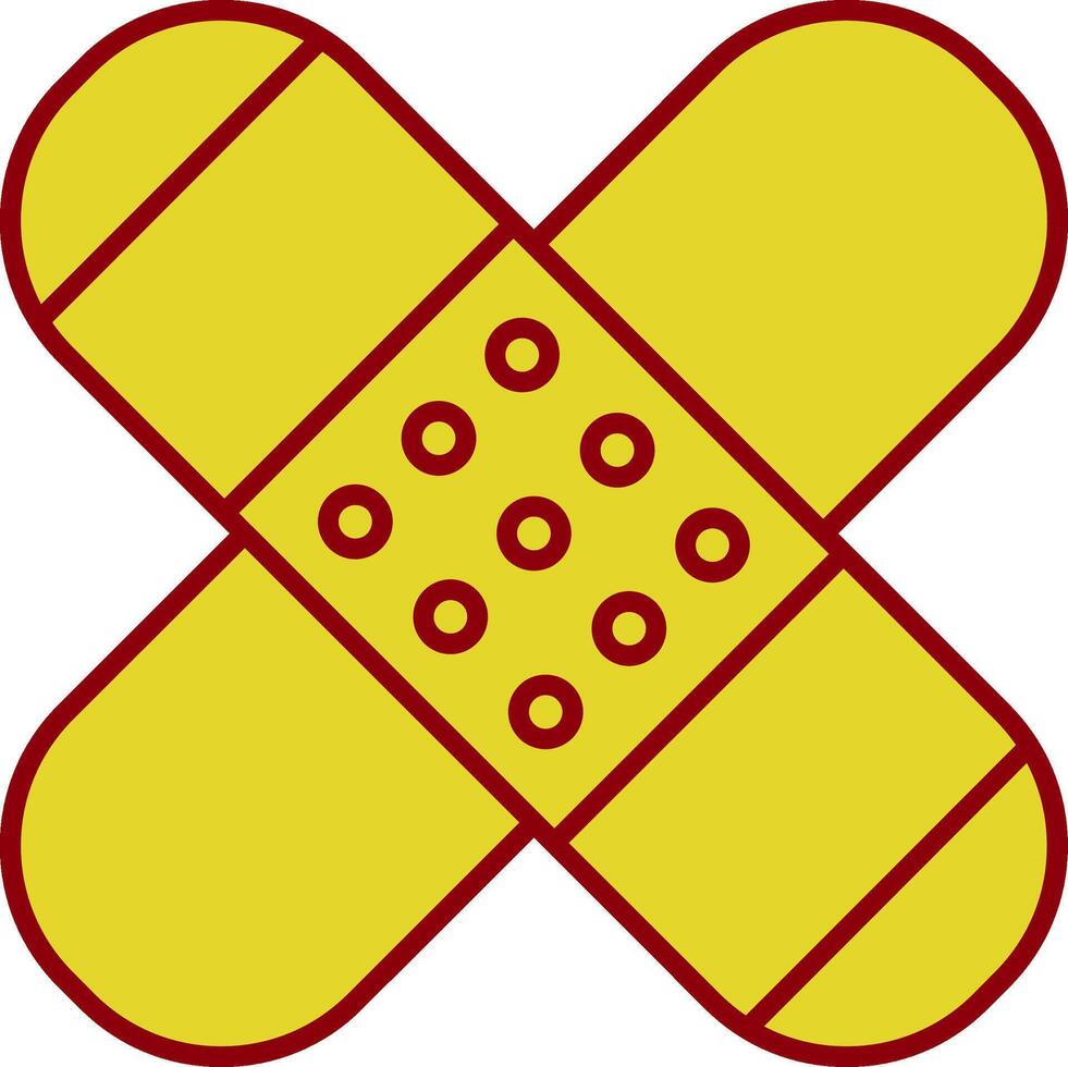 Patch Line Two Color Icon vector