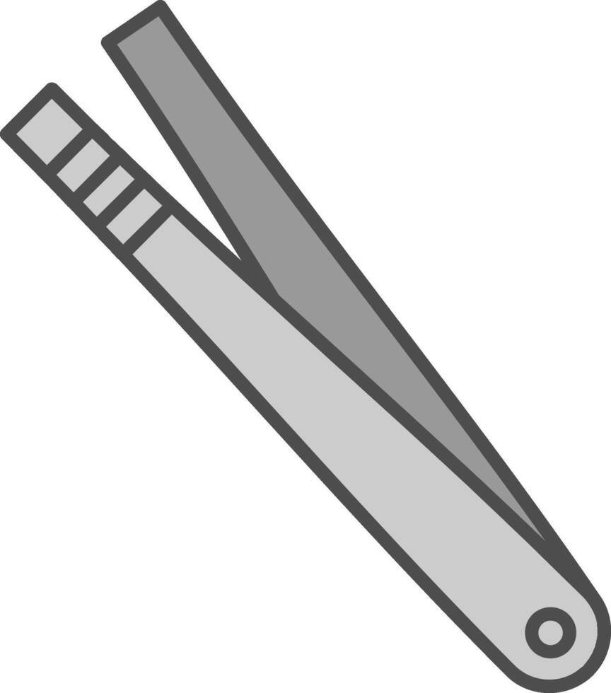 Tweezer Line Two Color Icon vector