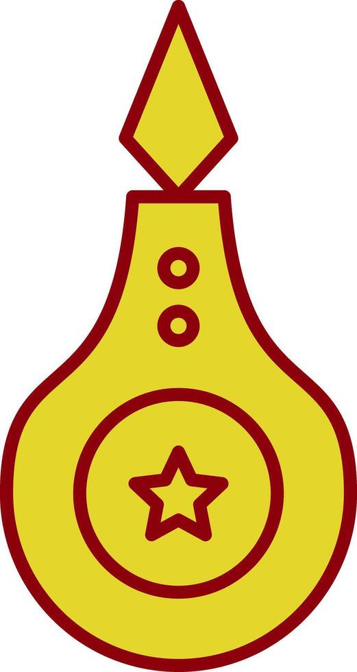 Threader Line Two Color Icon vector