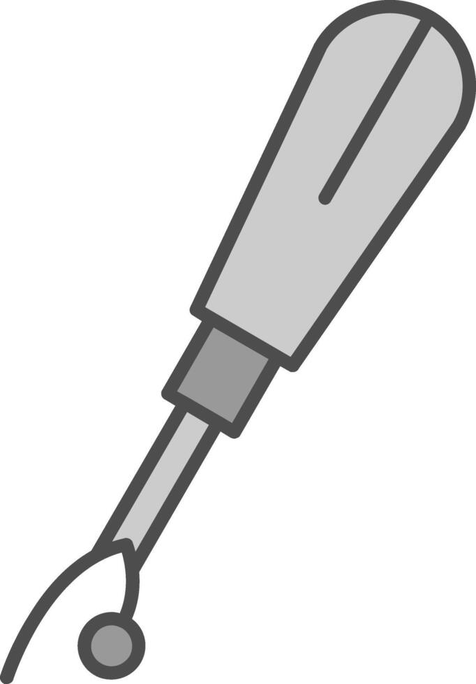 Seam Ripper Fillay Icon vector