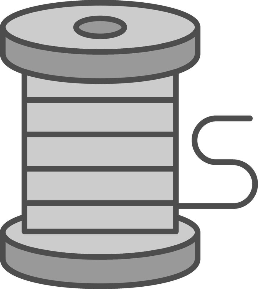 Thread Line Two Color Icon vector
