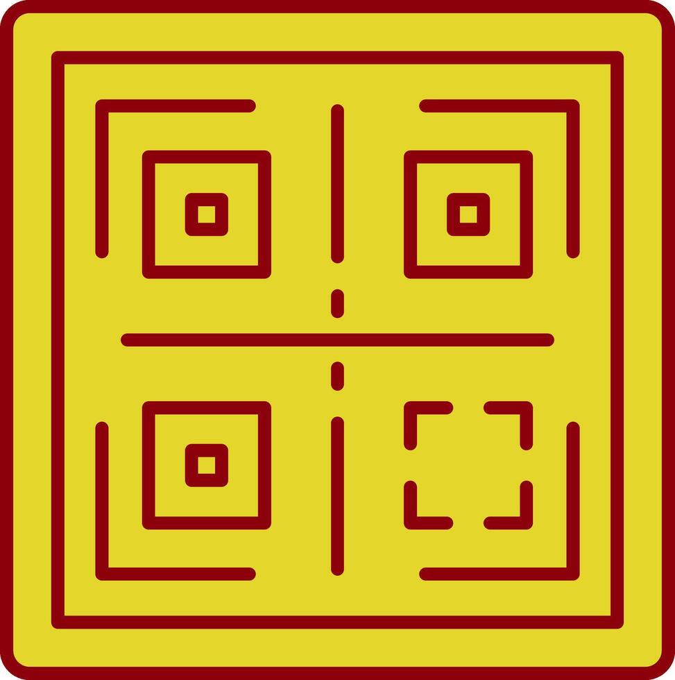 qr relleno icono vector