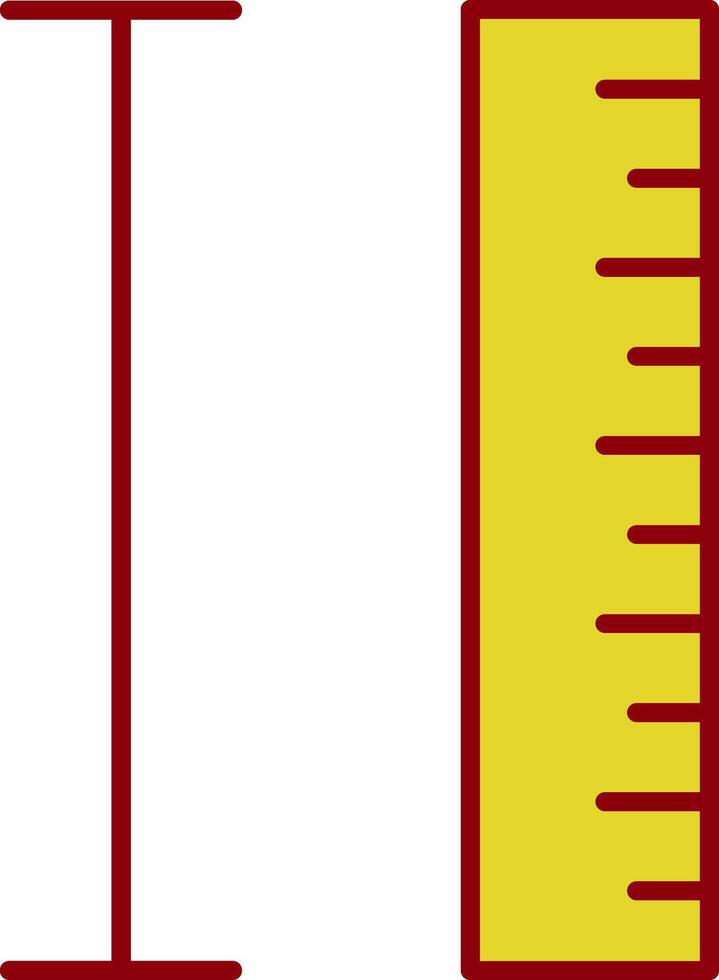Measurement Line Two Color Icon vector