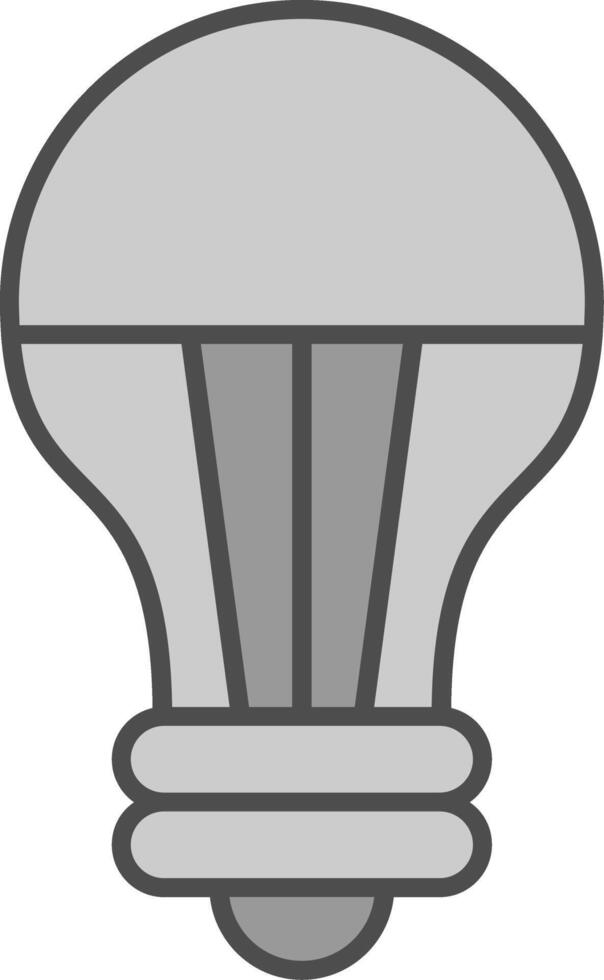 Led Light Fillay Icon vector