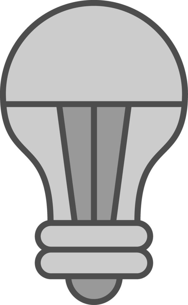 Led Light Fillay Icon vector