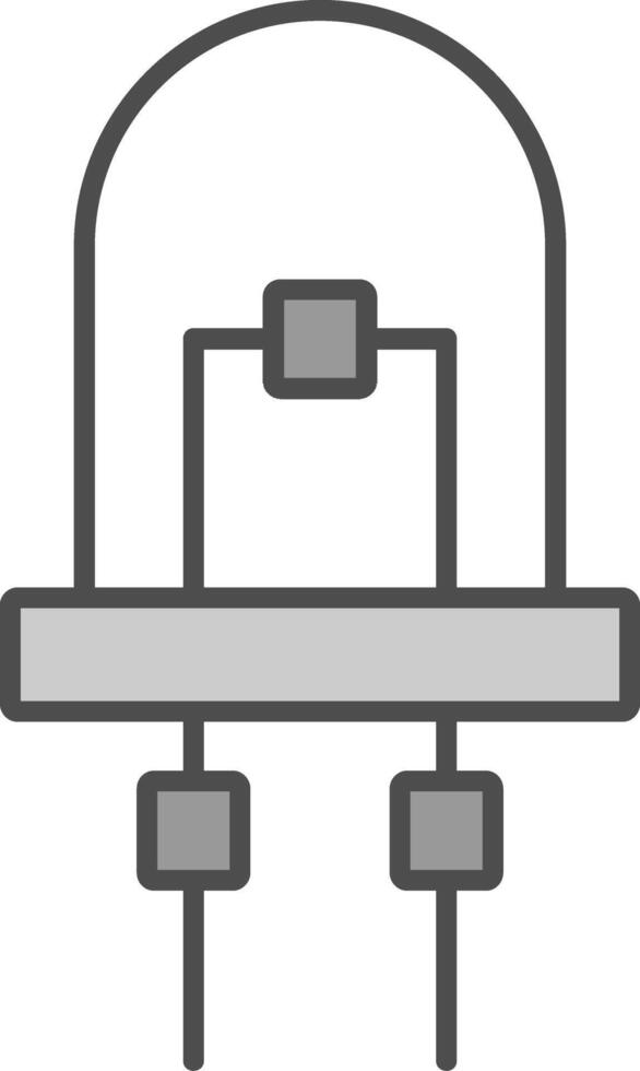 Diode Fillay Icon vector
