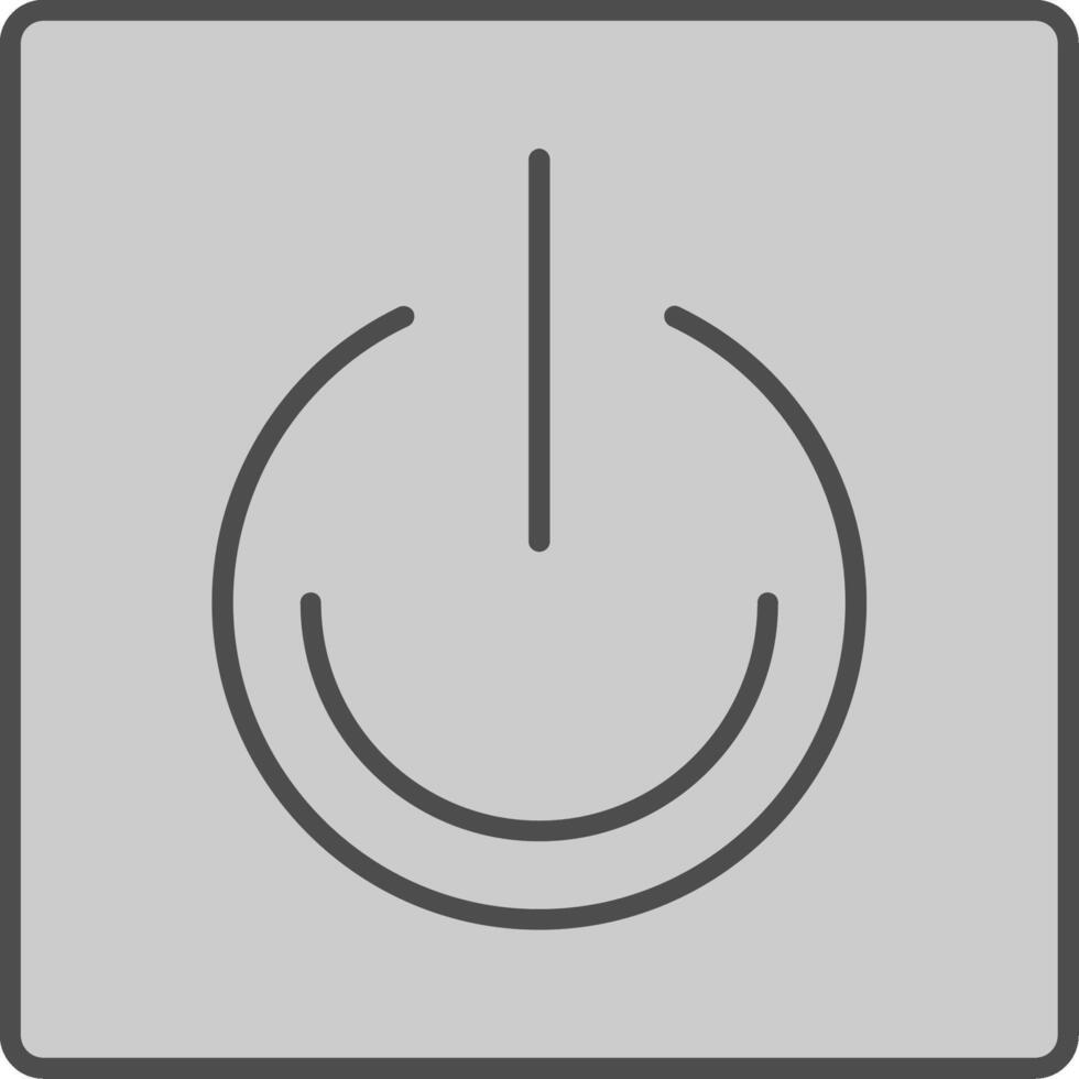 Turn On Fillay Icon vector