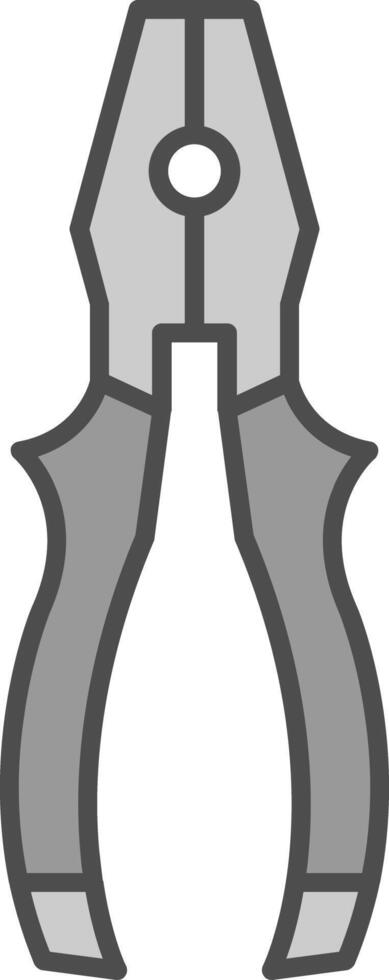 Pliers Fillay Icon vector