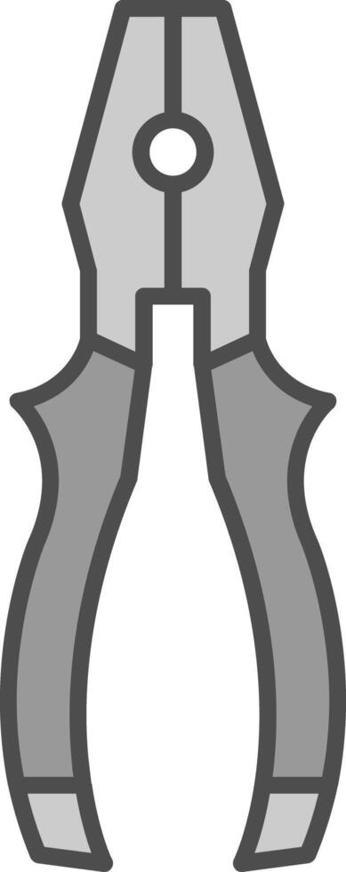 Pliers Fillay Icon vector