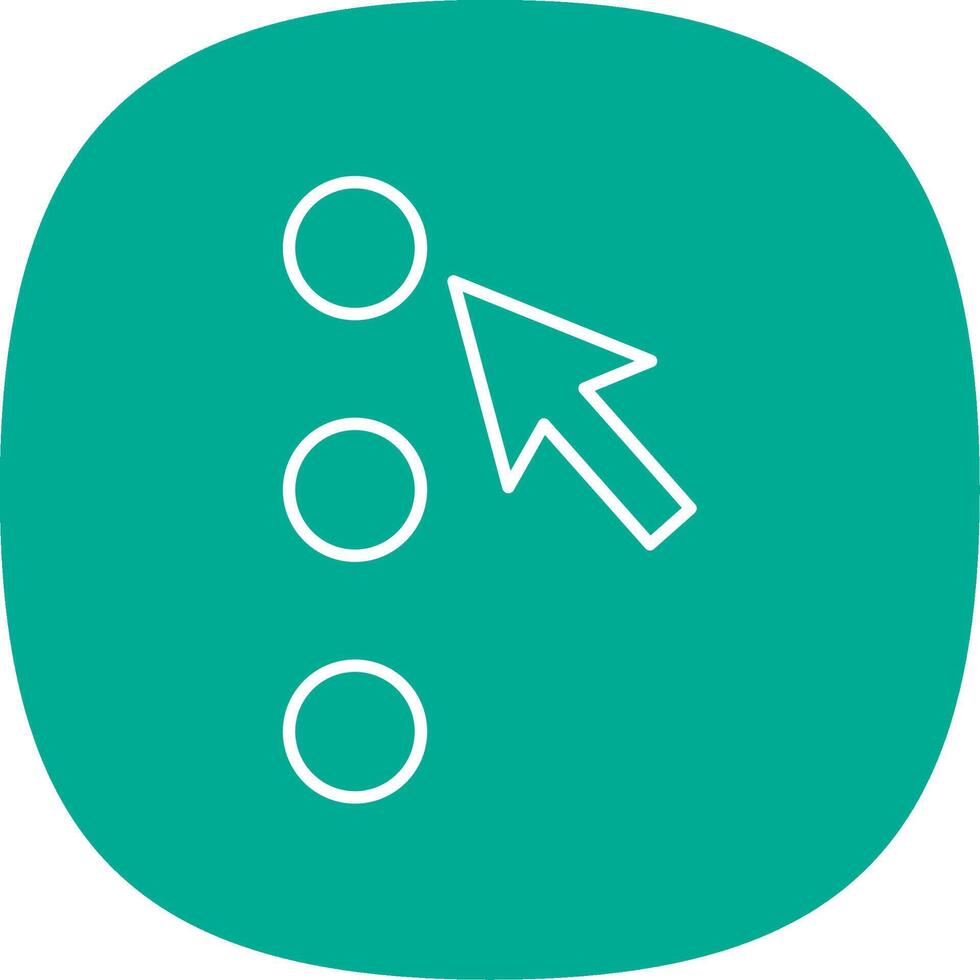 Option Line Curve Icon vector