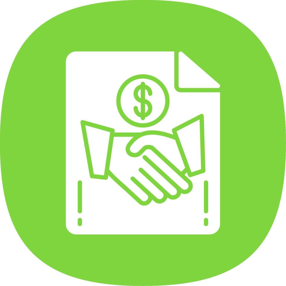 Handshake Fillay Icon vector