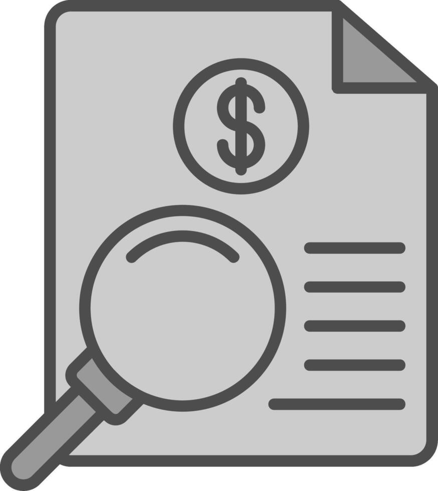 Investigation Fillay Icon vector