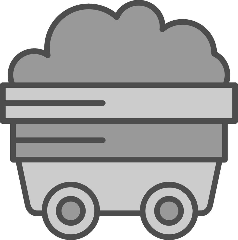 Coal Fillay Icon vector