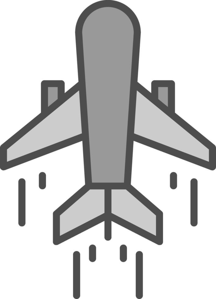 Air Transportation Fillay Icon vector