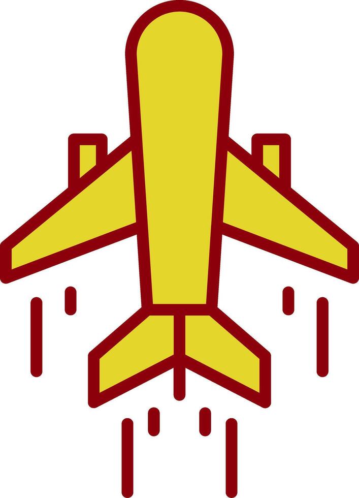 Air Transportation Line Two Color Icon vector